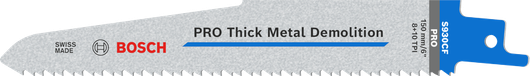 Bosch PRO 厚金属拆除 S930CF 刀片，微刃。.