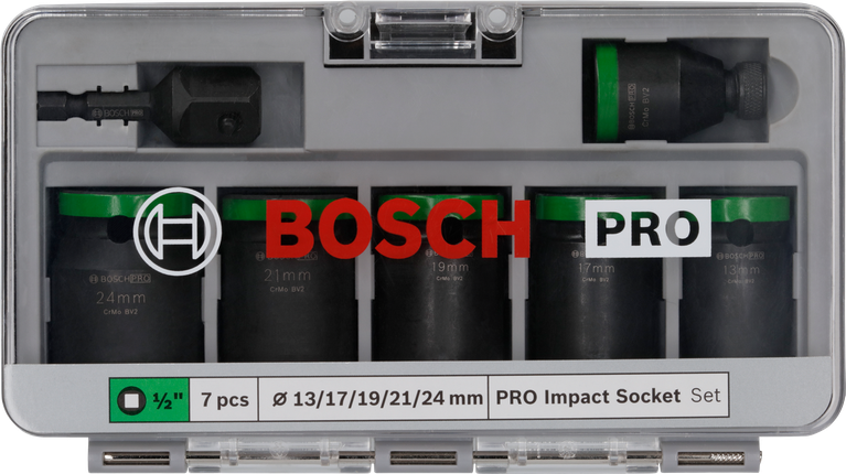 BoschPRO 冲击套筒组 1/2″ 7 件套.