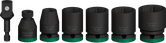 BoschPRO 冲击套筒组，带适配器，7 件套。