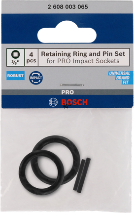 Bosch3/8 英寸固定环和销钉套装 4 件.