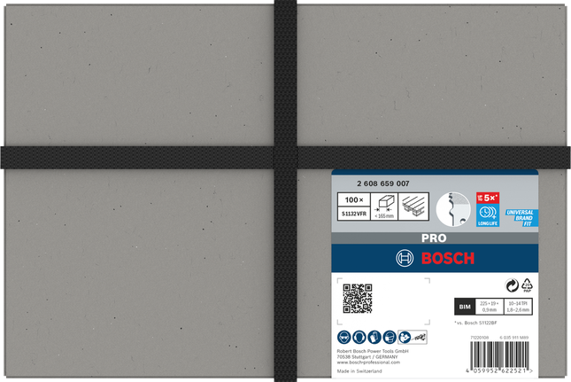 BoschPRO Pallet Repair S1132VFR刀片 100×0.9×19×225毫米.