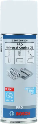 BoschPRO 通用切削油 250 毫升，延长工具使用寿命。