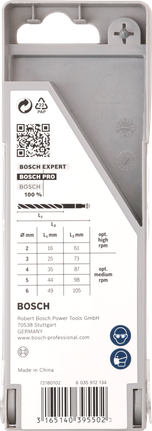 Bosch PRO 木工高速钢麻花钻头套装 5 件套.
