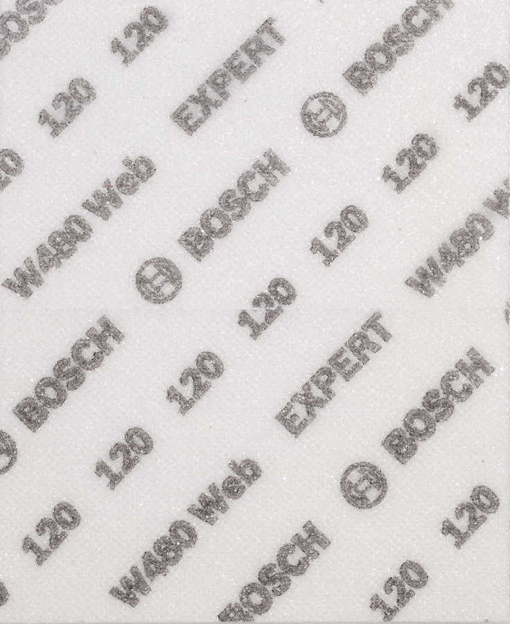 Bosch EXPERT W480 砂纸 G120，115x140mm。.