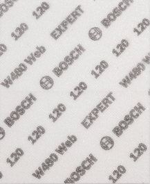 Bosch EXPERT W480 砂纸 G120，115x140mm。.