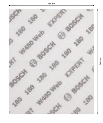 Bosch EXPERT W480 Web 手砂纸 115x140mm G180。.
