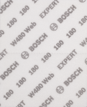 Bosch EXPERT W480 Web 1/4 手砂纸，粒度 180。.