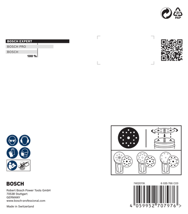 BoschEXPERT O780 125 毫米 G60 砂磨片.