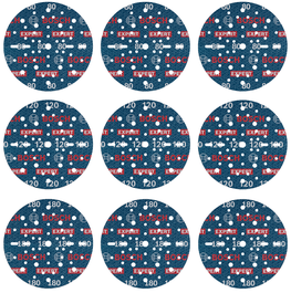 Bosch EXPERT O780 箔砂磨盘套装，150 毫米各种粒度。.