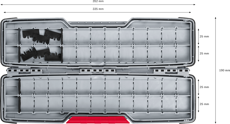 Bosch PRO 大型坚固盒，用于配件整理。.