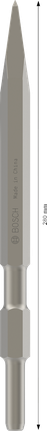 Bosch PRO HEX 17-4C 尖凿，长度 280 毫米。.