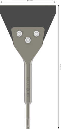 Bosch PRO SDS plus 地板刮刀，130 毫米切削刃。.