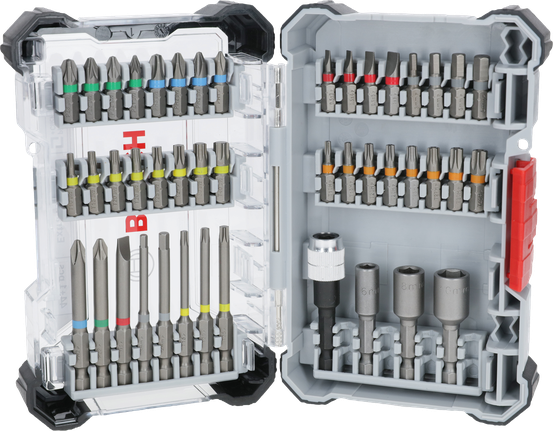 Bosch超硬螺丝刀头套装 44 件，各种尺寸。.