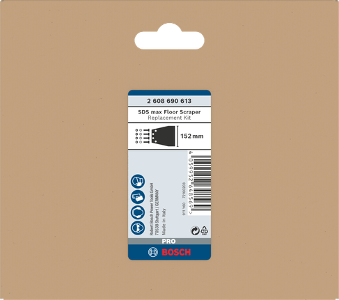 Bosch PRO SDS max 地板刮刀替换套件 152 毫米。.