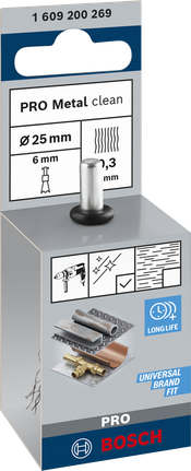 Bosch PRO 金属清洁端刷 25×0.3 毫米。.
