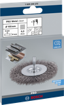 BoschPRO 金属清洁钢丝轮 100 毫米，用于金属清洁。