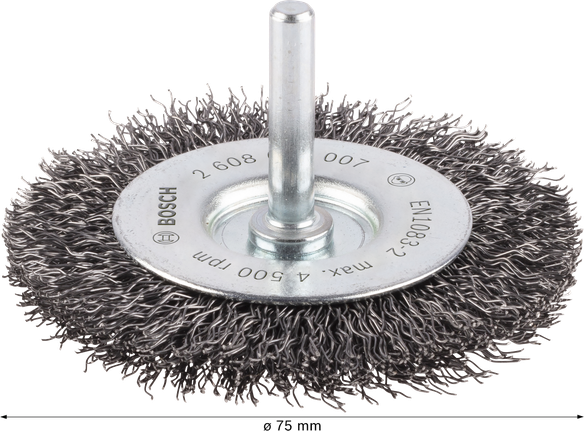 Bosch PRO Metal 清洁钢丝轮直柄 75 毫米。.