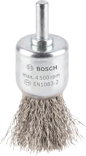 BoschPRO 不锈钢清洁端刷，直柄。
