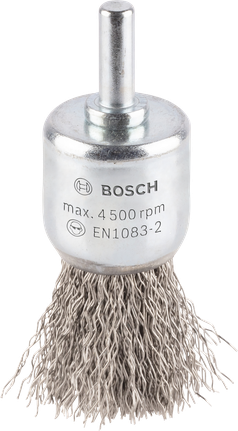 BoschPRO 不锈钢清洁端刷，直柄。