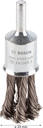 BoschPRO 不锈钢重型端刷，直柄。