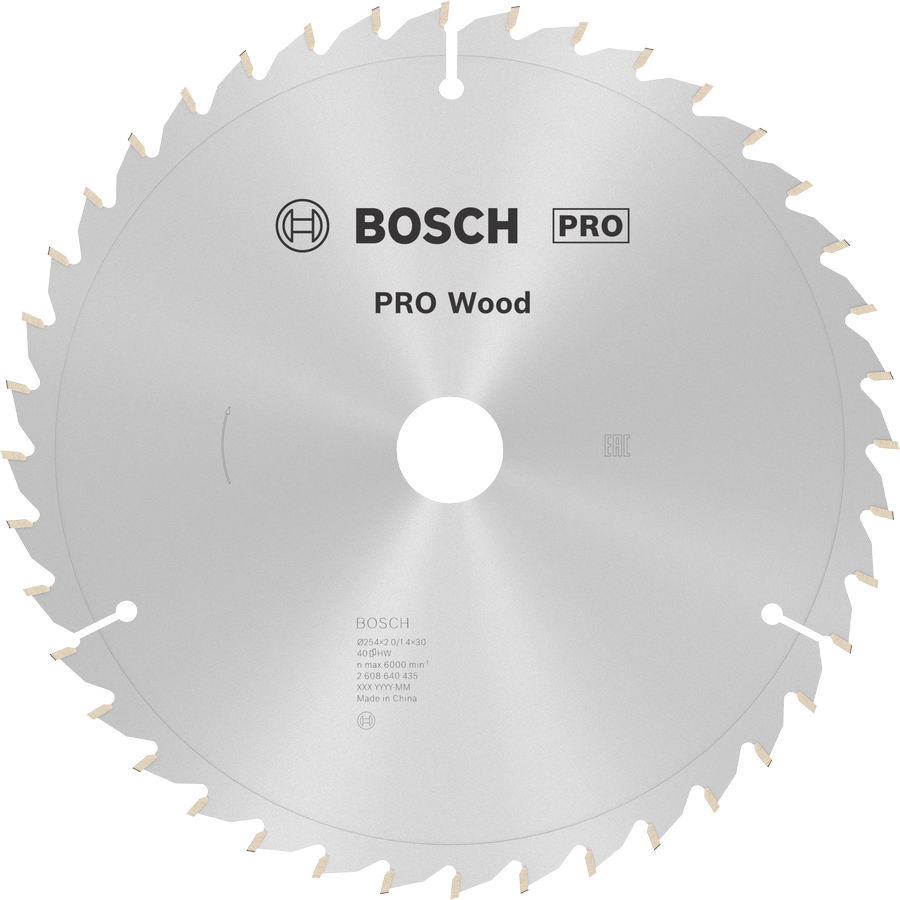 Bosch PRO Wood 圆锯片 254 毫米 T40 用于精确切割木材。.