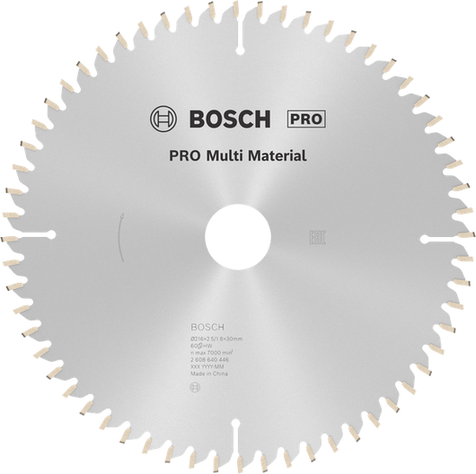 Bosch PRO 多材料圆锯片，216 毫米 T60。.