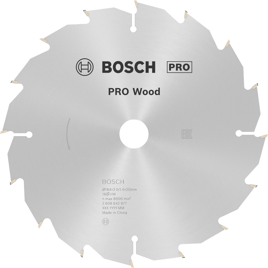 Bosch PRO 木材圆锯片，直径 184 毫米。.