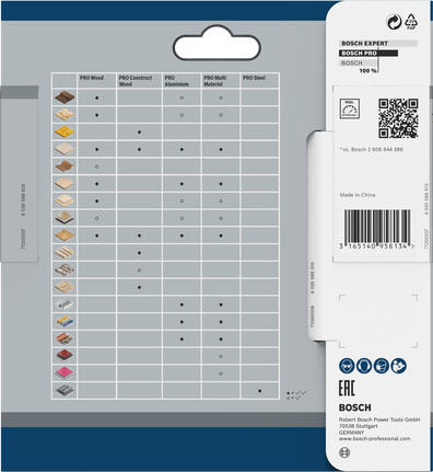 Bosch PRO Wood 无绳圆锯片 85 x 1.1 x 15 毫米。.