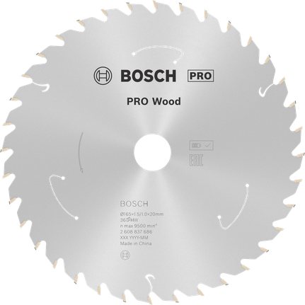 Bosch PRO Wood 圆锯片，36 齿。.