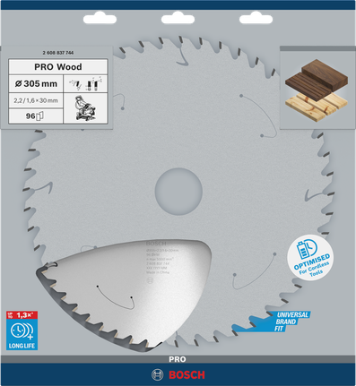 BoschPRO 木材圆锯片 305 毫米 T96。.