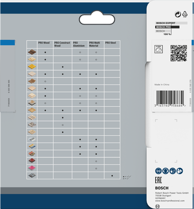 BoschPRO Steel 136×1.6×20 mm圆锯片包装.