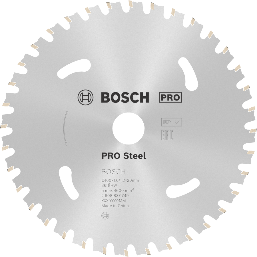 Bosch PRO Steel 无绳圆锯片，36 齿。.