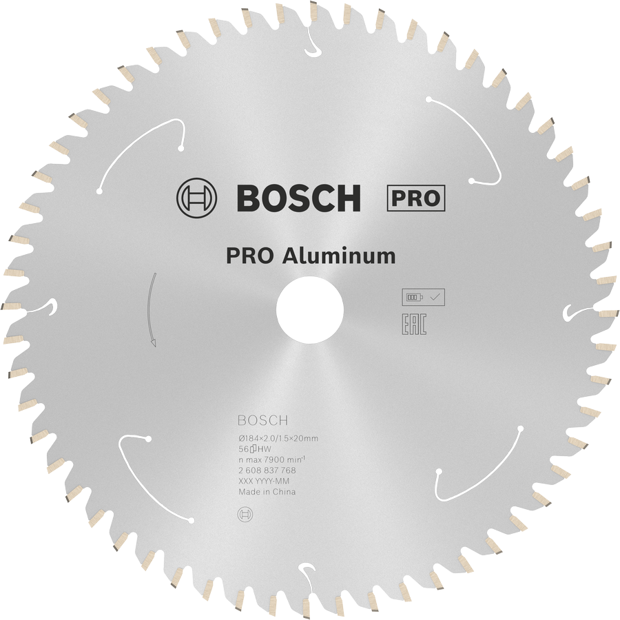 BoschPRO 铝制无绳圆锯片 184 毫米。.