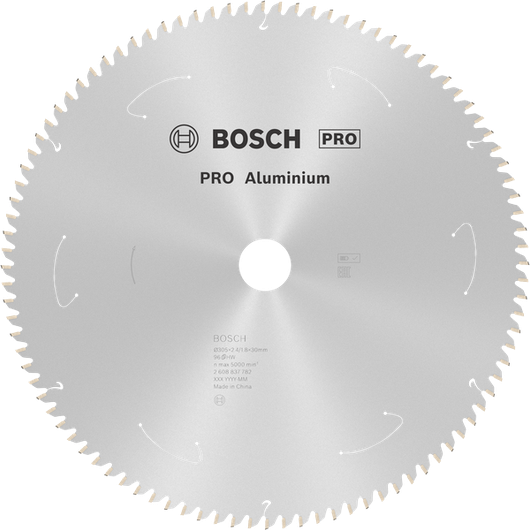 BoschPRO 铝制圆锯片，305 毫米 96 齿。.