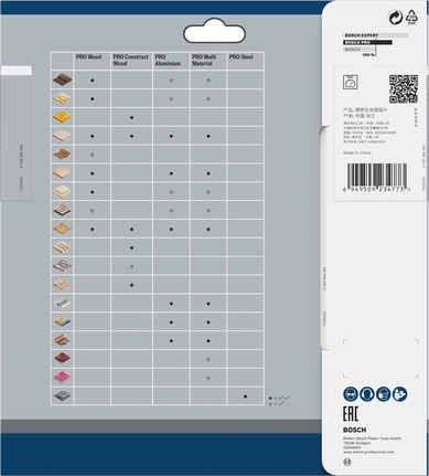 Bosch PRO 多材料圆锯片 184 x 2 x 25.4 毫米 T60。.