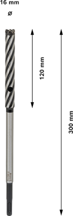 Bosch PRO SDS plus 钢筋切割机钻头 16x120x300 毫米。.