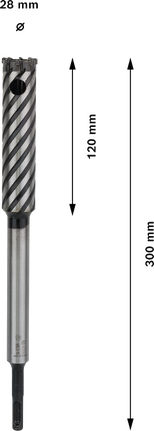 BoschPRO SDS plus 钢筋切割钻头 28x120x300 毫米.
