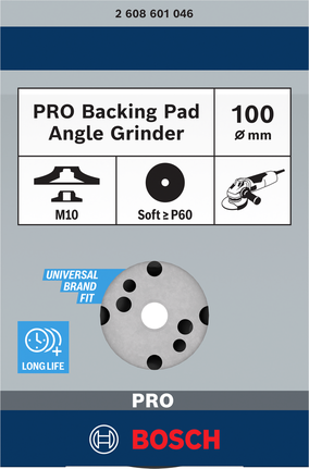 BoschPRO 软质背垫 100 毫米，适用于角磨机。