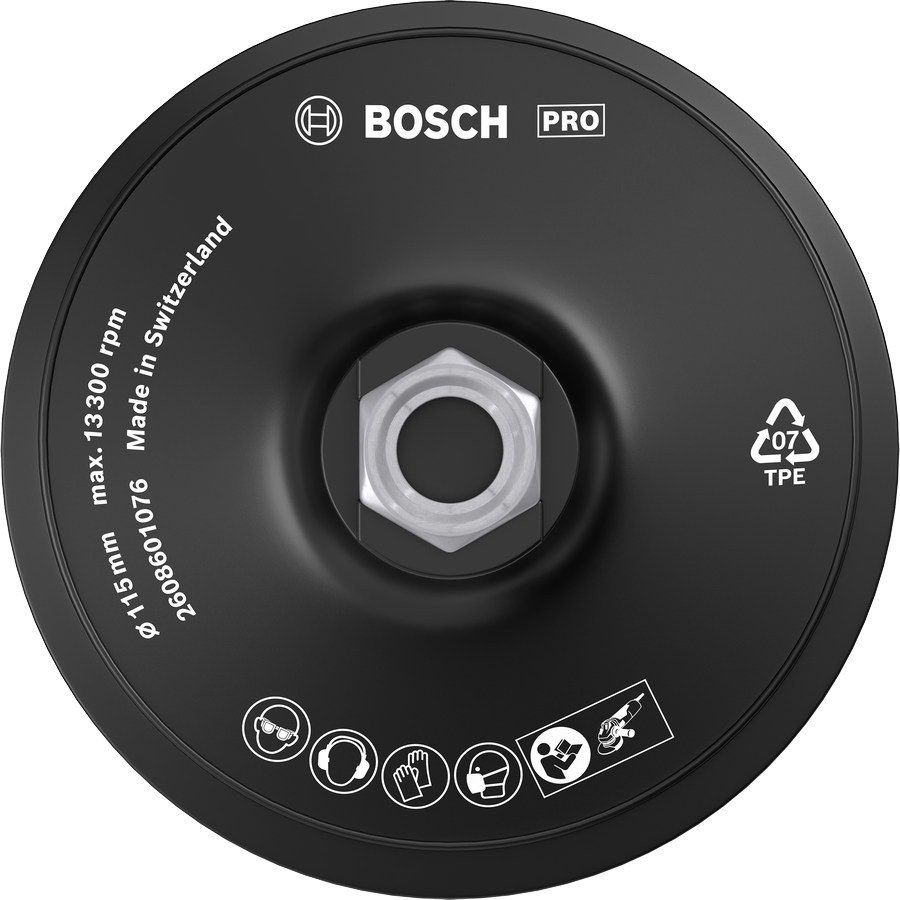 Bosch PRO 背衬垫 115 毫米软钩环。.