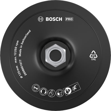 Bosch PRO 背衬垫 125 毫米软型钩环。.