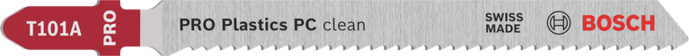 Bosch PRO Plastics PC clean T101A 曲线锯刀片，可实现干净的切割。.