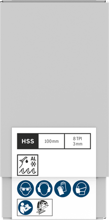 BoschPRO Alu T127D 曲线锯锯条 100 毫米.