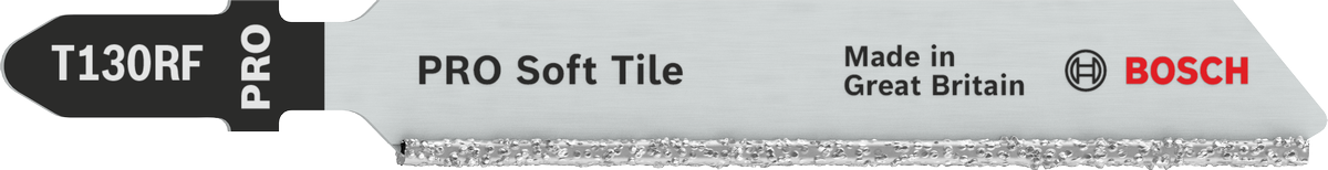 BoschPRO Soft Tile T130RF 拼图锯刀片，适用于软陶瓷。.