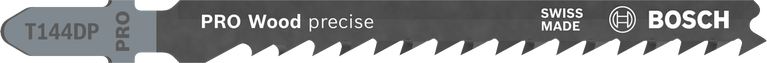 Bosch PRO Wood 精密 T144DP 曲线锯刀片，可实现干净切割。.