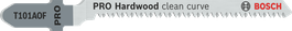 Bosch PRO 硬木清洁曲线 T101AOF 曲线锯刀片。.