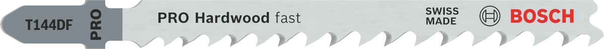 适用于硬木的Bosch PRO Hardwood 快速 T144DF 曲线锯刀片。.