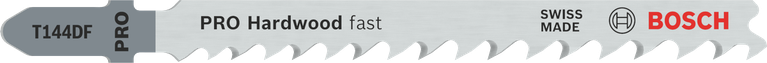适用于硬木的Bosch PRO Hardwood 快速 T144DF 曲线锯刀片。.