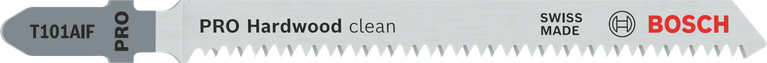 Bosch PRO Hardwood clean T101AIF 曲线锯刀片可实现精确切割。.