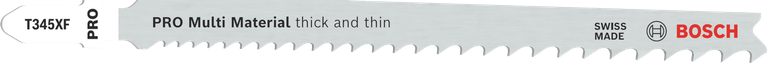 Bosch PRO Multi Material T345XF 拼图锯刀片，适用于厚和薄。.