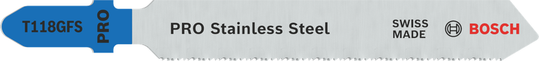 Bosch PRO 不锈钢 T118GFS 曲线锯刀片，波浪形齿。.